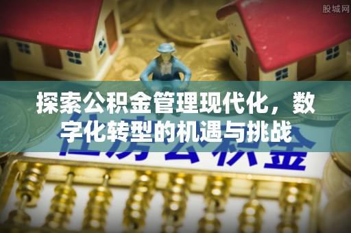 杭州探索公积金管理现代化，数字化转型的机遇与挑战