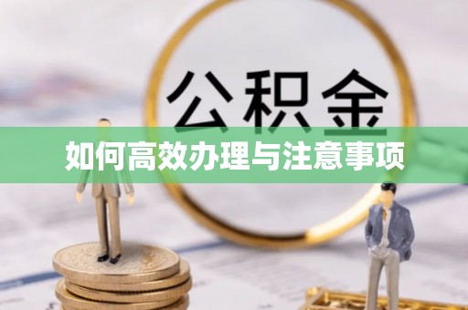 杭州如何高效办理与注意事项