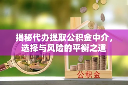 杭州揭秘代办提取公积金中介，选择与风险的平衡之道