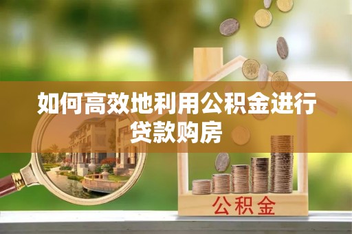 杭州如何高效地利用公积金进行贷款购房