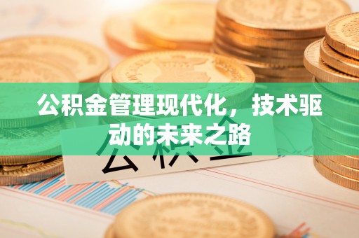 杭州公积金管理现代化，技术驱动的未来之路